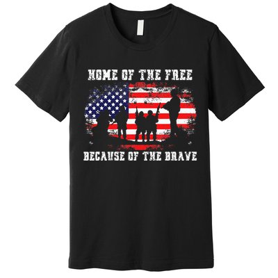 Home Of The Free Because Of The Brave Premium T-Shirt