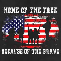Home Of The Free Because Of The Brave 25L Jumbo Tote
