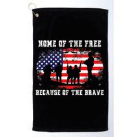 Home Of The Free Because Of The Brave Golf Towel