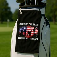Home Of The Free Because Of The Brave Golf Towel