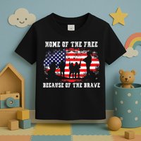 Home Of The Free Because Of The Brave Toddler T-Shirt