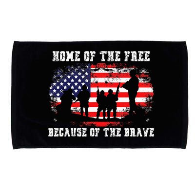 Home Of The Free Because Of The Brave Microfiber Hand Towel