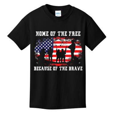 Home Of The Free Because Of The Brave Kids T-Shirt