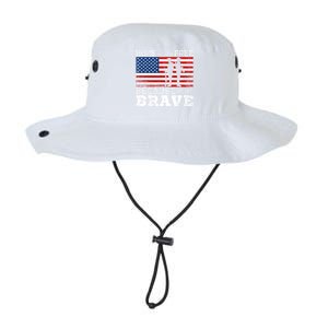 Home Of The Free Because Of The Brave Military American Flag Cute Gift Legacy Cool Fit Booney Bucket Hat