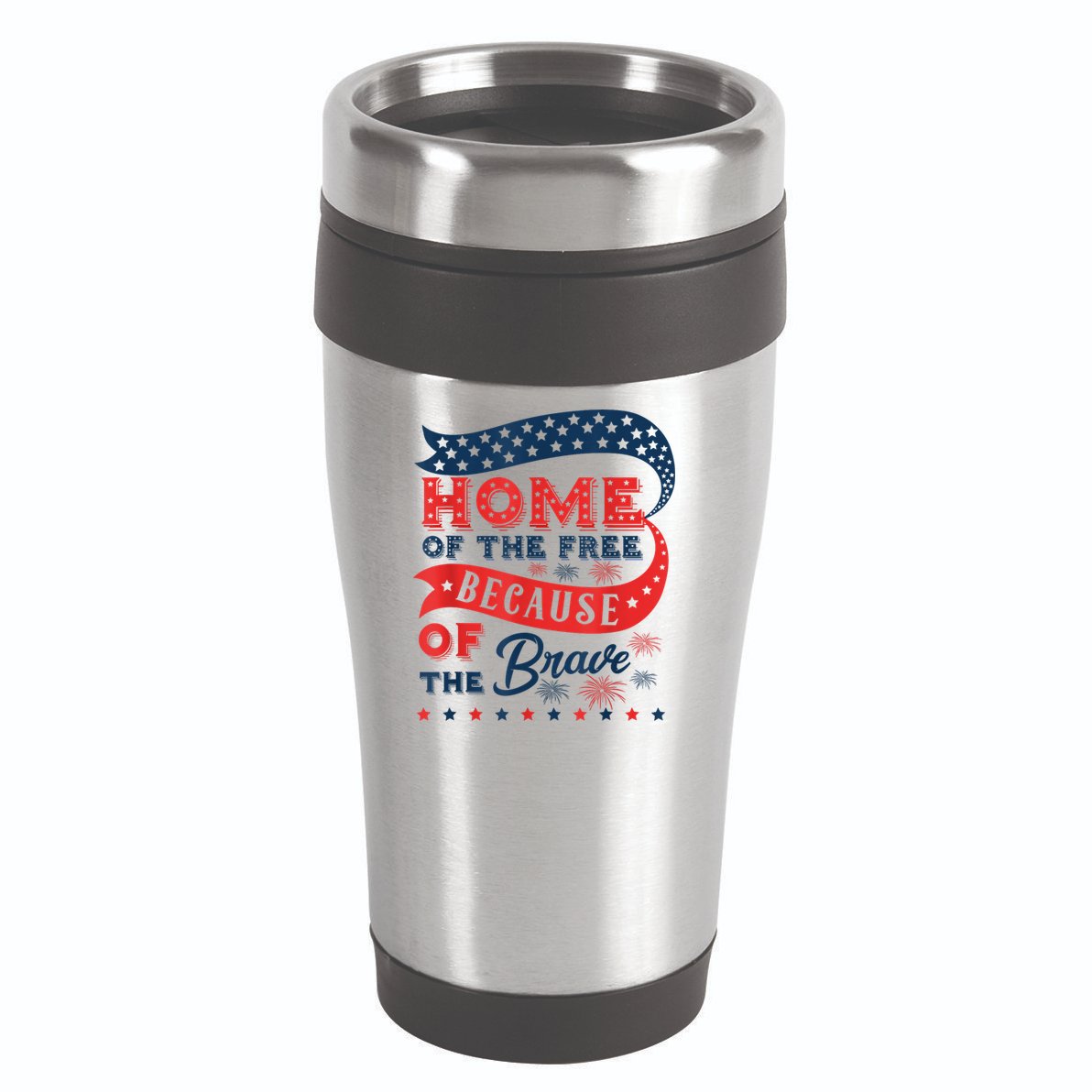 Home Of The Free Because Of The Brave 16oz Travel Tumbler