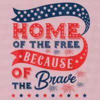 Home Of The Free Because Of The Brave 25L Jumbo Tote