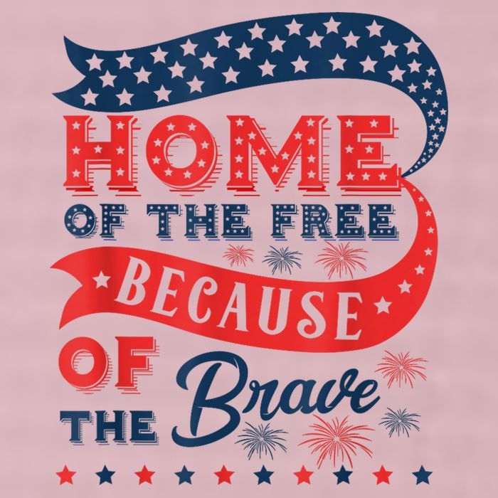 Home Of The Free Because Of The Brave 25L Jumbo Tote