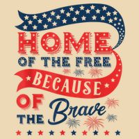 Home Of The Free Because Of The Brave Zip Tote Bag