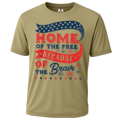 Home Of The Free Because Of The Brave Performance Shirt