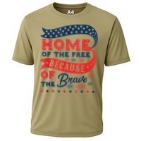 Home Of The Free Because Of The Brave Cooling Performance Crew T-Shirt