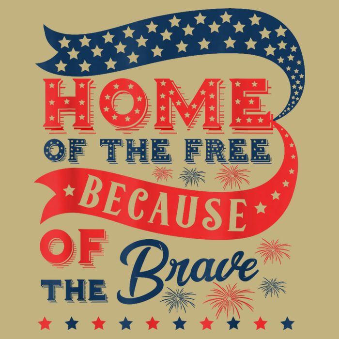 Home Of The Free Because Of The Brave Cooling Performance Crew T-Shirt