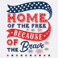 Home Of The Free Because Of The Brave Cool Comfort Performance Bucket Hat