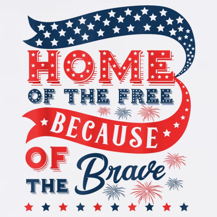 Home Of The Free Because Of The Brave Cool Comfort Performance Bucket Hat