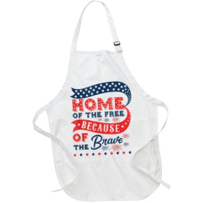 Home Of The Free Because Of The Brave Apron