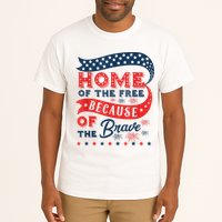 Home Of The Free Because Of The Brave Tall T-Shirt