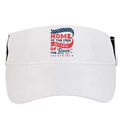 Home Of The Free Because Of The Brave Adult Drive Performance Visor