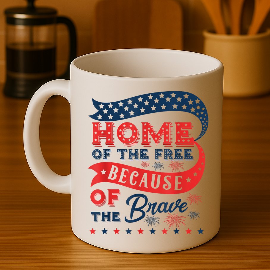 Home Of The Free Because Of The Brave Mug