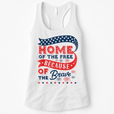 Home Of The Free Because Of The Brave Womens Tank Top