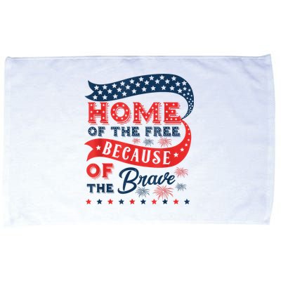 Home Of The Free Because Of The Brave Microfiber Hand Towel