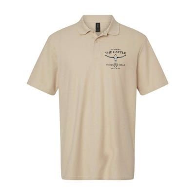 He Owns The Cattle On A Thousand Hills Bull Skull Christian Polo