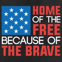 Home Of The Free Because Of The Brave Gift Cool Comfort Performance Bucket Hat