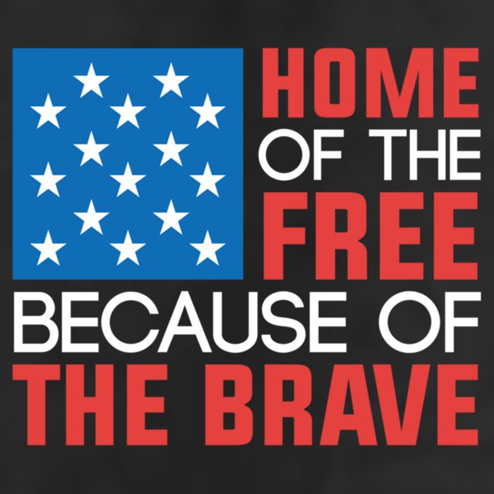 Home Of The Free Because Of The Brave Gift Cool Comfort Performance Bucket Hat