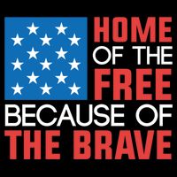 Home Of The Free Because Of The Brave Gift Cooling Performance Crew T-Shirt