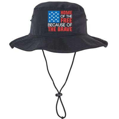 Home Of The Free Because Of The Brave Gift Bucket Hat