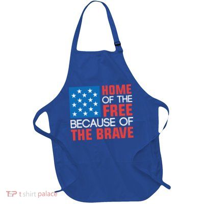 Home Of The Free Because Of The Brave Gift Apron
