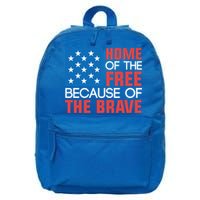 Home Of The Free Because Of The Brave Gift 16 in Basic Backpack