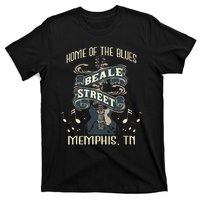 Home Of The Blues Beale Street Memphis Musician Guitarist T-Shirt