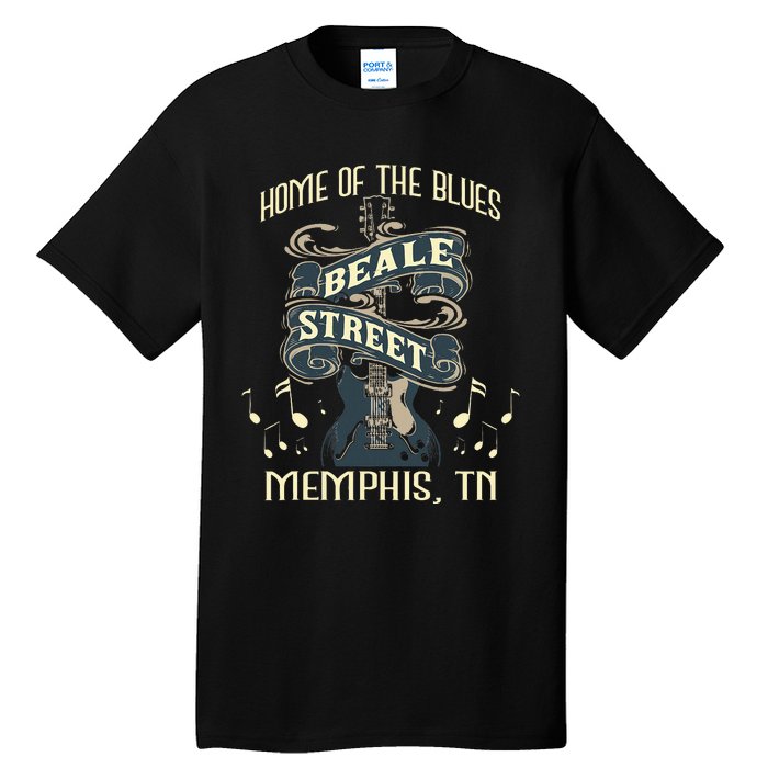 Home Of The Blues Beale Street Memphis Musician Guitarist Tall T-Shirt