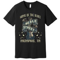 Home Of The Blues Beale Street Memphis Musician Guitarist Premium T-Shirt