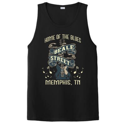 Home Of The Blues Beale Street Memphis Musician Guitarist PosiCharge Competitor Tank