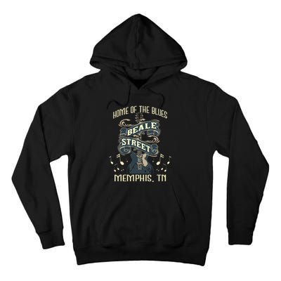 Home Of The Blues Beale Street Memphis Musician Guitarist Tall Hoodie