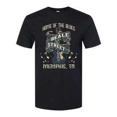 Home Of The Blues Beale Street Memphis Musician Guitarist Softstyle CVC T-Shirt