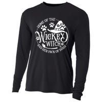 Home Of The Wicked Witch And Her Pack Of Dog Funny Halloween Cooling Performance Long Sleeve Crew