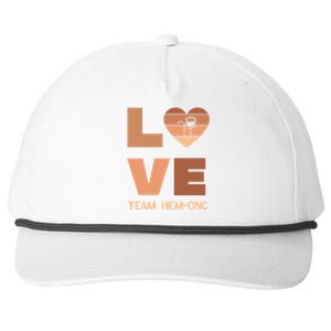 Hematology Oncology Team Black History Nurse Cancer Tech Cna Gift Snapback Five-Panel Rope Hat