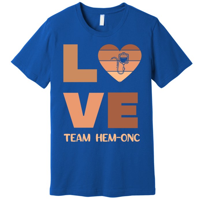 Hematology Oncology Team Black History Nurse Cancer Tech Cna Gift Premium T-Shirt