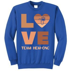 Hematology Oncology Team Black History Nurse Cancer Tech Cna Gift Tall Sweatshirt