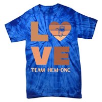 Hematology Oncology Team Black History Nurse Cancer Tech Cna Gift Tie-Dye T-Shirt