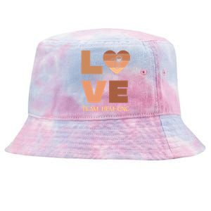 Hematology Oncology Team Black History Nurse Cancer Tech Cna Gift Tie-Dyed Bucket Hat