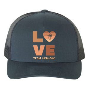 Hematology Oncology Team Black History Nurse Cancer Tech Cna Gift Yupoong Adult 5-Panel Trucker Hat