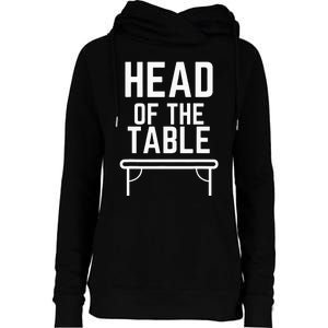 Head Of The Table Womens Funnel Neck Pullover Hood