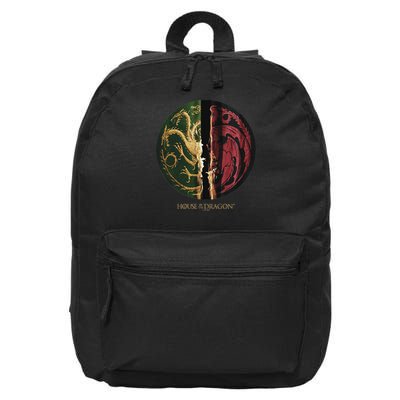 House Of The Dragon Green Vs Black House Targaryen Emblem 16 in Basic Backpack