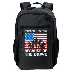 Home Of The Free Because Of The Brave Cool Gift Daily Commute Backpack