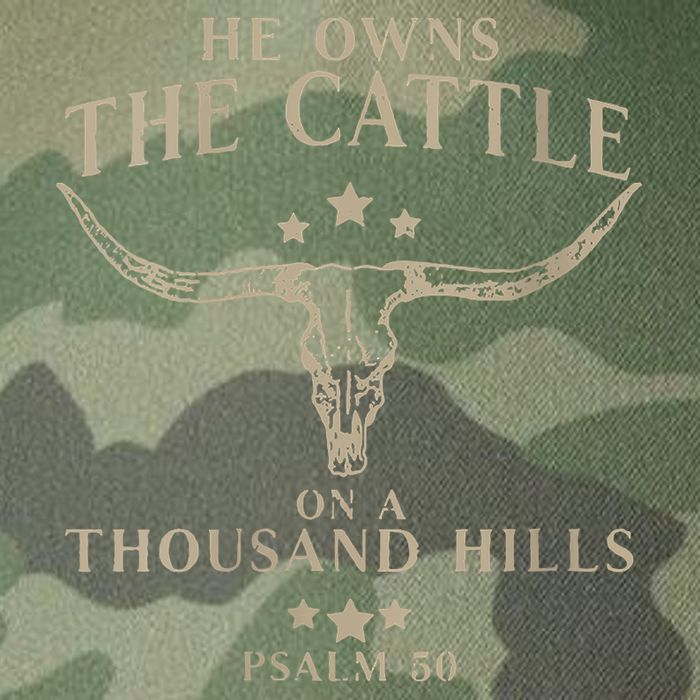 He Owns The Cattle On A Thousand Hills Psalm 50 Legacy Tie Dye Trucker Hat
