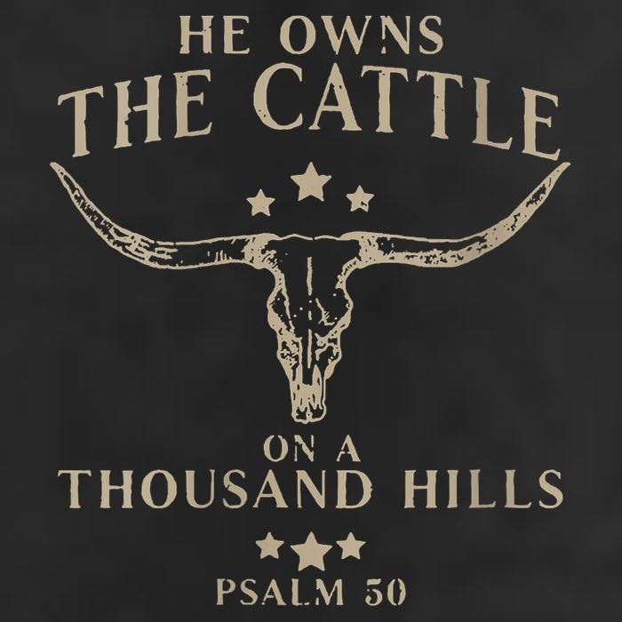 He Owns The Cattle On A Thousand Hills Psalm 50 Cool Comfort Performance Bucket Hat