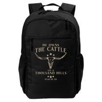 He Owns The Cattle On A Thousand Hills Psalm 50 Backpack