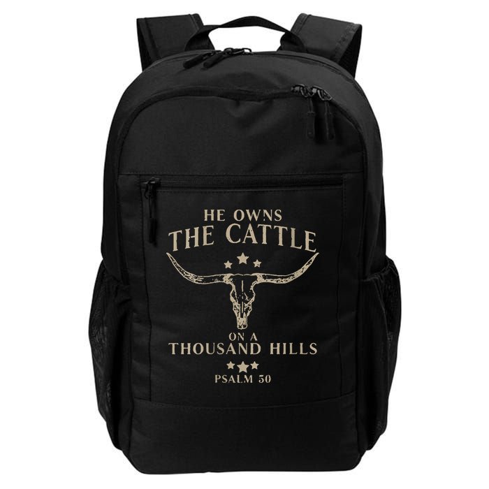 He Owns The Cattle On A Thousand Hills Psalm 50 Backpack